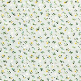 Cotton Print Fabric | Garden Blooms Mint