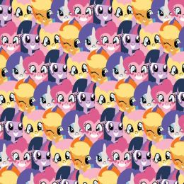 Licensed Cotton Fabric | My Little Pony - Pony Stack Multi