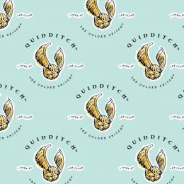 Cotton Fabric Print | Harry Potter Quidditch Blue
