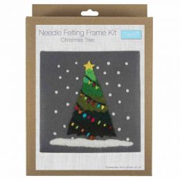 Needle Felting Kit With Frame | Christmas Tree