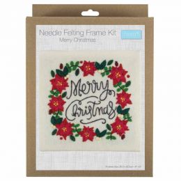 Needle Felting Kit With Frame | Merry Christmas