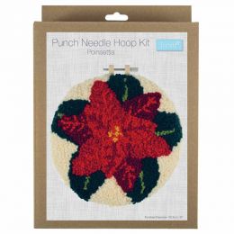 Punch Needle Kit With Hoop | Poinsettia