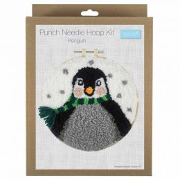 Punch Needle Kit With Hoop | Penguin