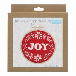 Embroidery Punch Needle Kit With Hoop | Joy