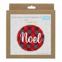 Embroidery Punch Needle Kit With Hoop | Noel