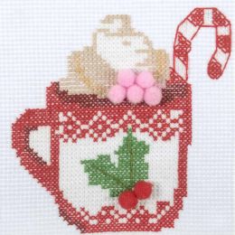 Fun Counted Cross Stitch Kit | Hot Chocolate