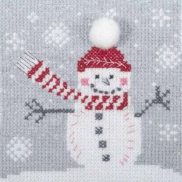 Fun Counted Cross Stitch Kit | Snowman