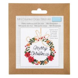Fun Counted Cross Stitch Kit | Wreath