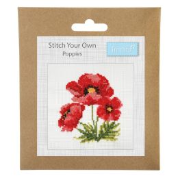 Fun Counted Cross Stitch Kit | Poppies
