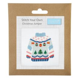 Fun Counted Cross Stitch Kit | Christmas Jumper