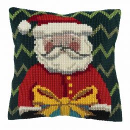 Cross Stitch Cushion Kit | Father Christmas