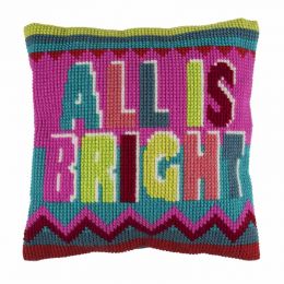 Cross Stitch Cushion Kit | All is Bright