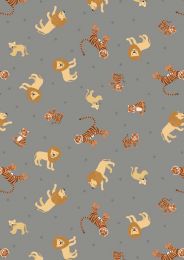 Lewis & Irene Small Things Wild Animals | Lions & Tigers Grey