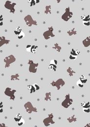 Lewis & Irene Small Things Wild Animals | Pandas & Bears Light Grey
