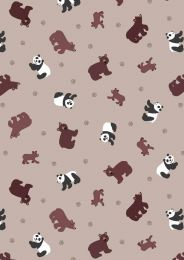 Lewis & Irene Small Things Wild Animals | Pandas & Bears Light Brown