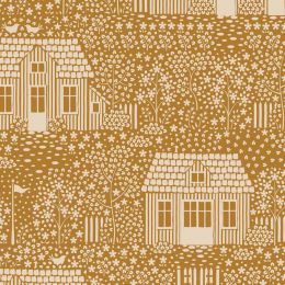Hometown Tilda Fabric | My Neighborhood - Mustard
