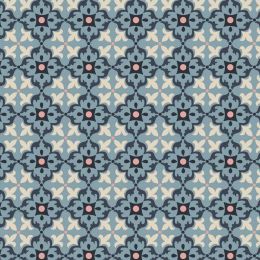 Majolica Lewis & Irene Fabric | Multi Tile Blue