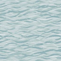 Puffin Bay Lewis & Irene Fabric | Light Blue Sea