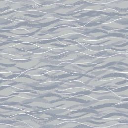 Puffin Bay Lewis & Irene Fabric | Grey Sea
