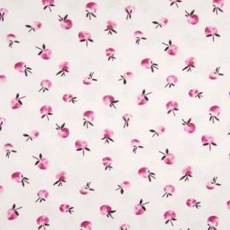 Organic Jersey Fabric | Peach Fuchsia