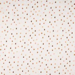 Organic Jersey Fabric | Raindrops Camel