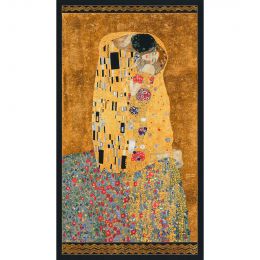 Metallic Robert Kaufman Fabric | Gustav Klimt - Partners Panel