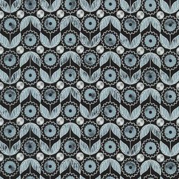 Robert Kaufman Fabric | Wishwell Silverstone Metallic Charcoal