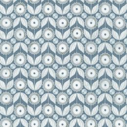 Robert Kaufman Fabric | Wishwell Silverstone Metallic Steel