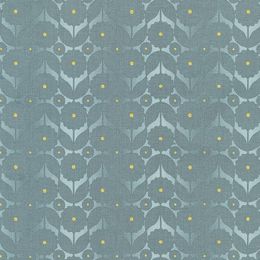 Robert Kaufman Fabric | Wishwell Silverstone Metallic Airforce Blue