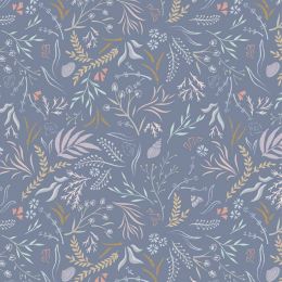 Cassandra Connolly Sound Of The Sea Fabric | Seaweed Sway Porpoise Purple