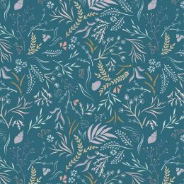 Cassandra Connolly Sound Of The Sea Fabric | Seaweed Sway Aegean Blue