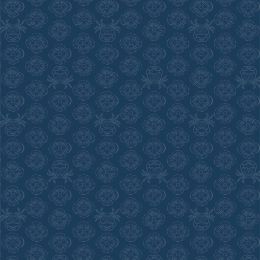 Cassandra Connolly Sound Of The Sea Fabric | Concealed Crab Midnight Blue