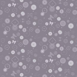 Cassandra Connolly Memory Made Fabric | Button Jumble Slate Grey