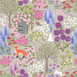 The Secret Garden Lewis & Irene Fabric | Secret Garden Neutral