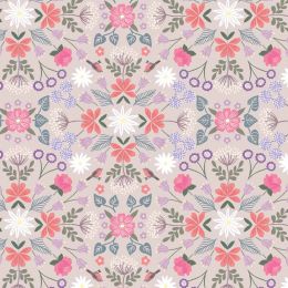 The Secret Garden Lewis & Irene Fabric | Robin Floral Light Beige