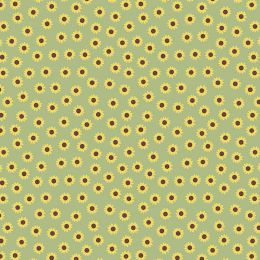 Sunflowers Lewis & Irene Fabric | Little Sunflower Green