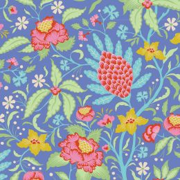 Bloomsville Tilda Fabric | Flowertangle Blue