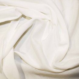 Viscose Challis Fabric Plain | Ivory