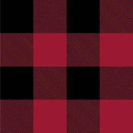Super Soft Fleece | Lumberjack Dark Red - Black
