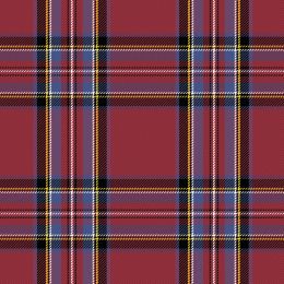 Super Soft Fleece | Tartan Dark Red
