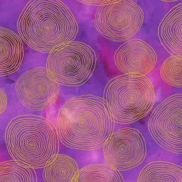 Robert Kaufman Fabric | Chromaticity Circles Purple