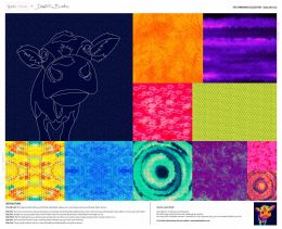 Delphine Brooks Farmyard Fabric | Daisy The Cow Panel