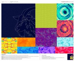 Delphine Brooks Farmyard Fabric | Gretchen The Goat Panel