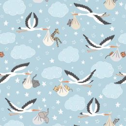 Special Delivery Lewis & Irene Fabric | Special Delivery Blue