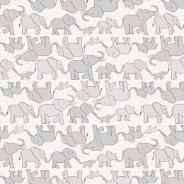 Special Delivery Lewis & Irene Fabric | Elephants & Stars Grey