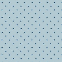 Brensham Lewis & Irene Fabric | Small Floral Light Blue