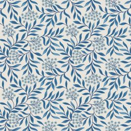 Brensham Lewis & Irene Fabric | Floral Leaves Deep Cream