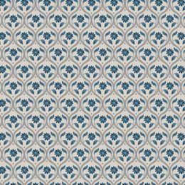 Brensham Lewis & Irene Fabric | Floral Trellis Deep Cream
