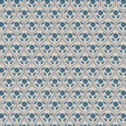 Brensham Lewis & Irene Fabric | Floral Trellis Deep Cream