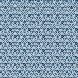 Brensham Lewis & Irene Fabric | Floral Trellis French Grey